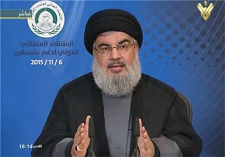 secretario general de Hezbolá, Sayyed Hassan Nasrolá